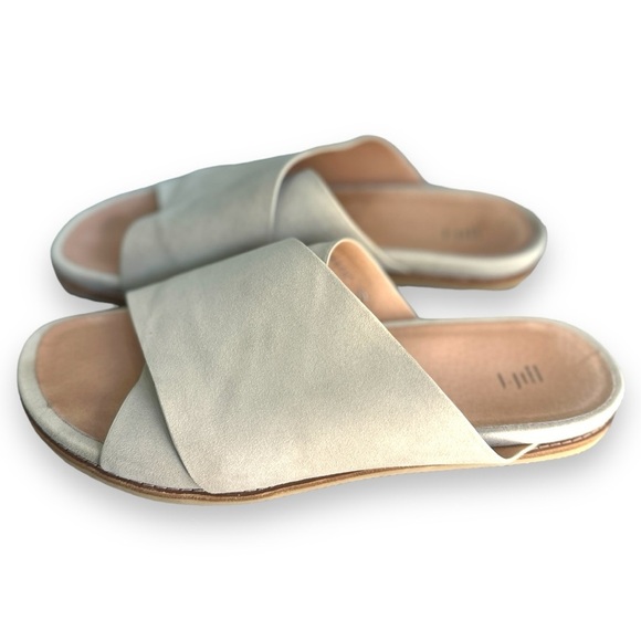 J. Jill Billie Molded Crossband Sandals in Cream Cashew, Tan Slip On Sandals - Picture 7 of 9